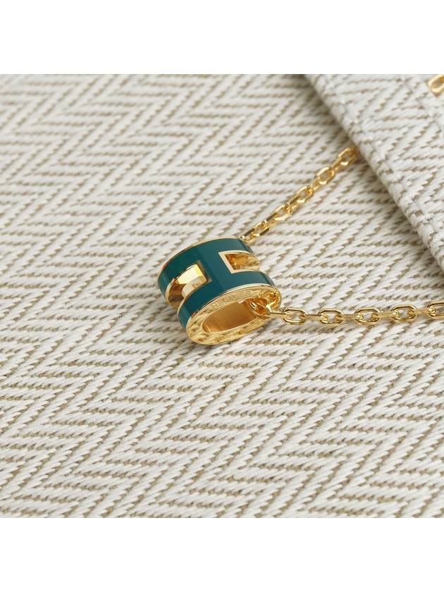 PopAche Necklace Mini Gold VERT CYPRES Full Set - HERMES - BALAAN 7