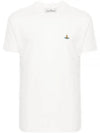 ORB Logo Cotton Short Sleeve T-Shirt Ivory - VIVIENNE WESTWOOD - BALAAN 2