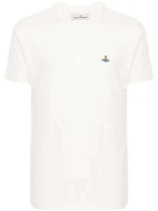 ORB Logo Cotton Short Sleeve T-Shirt Ivory - VIVIENNE WESTWOOD - BALAAN 2