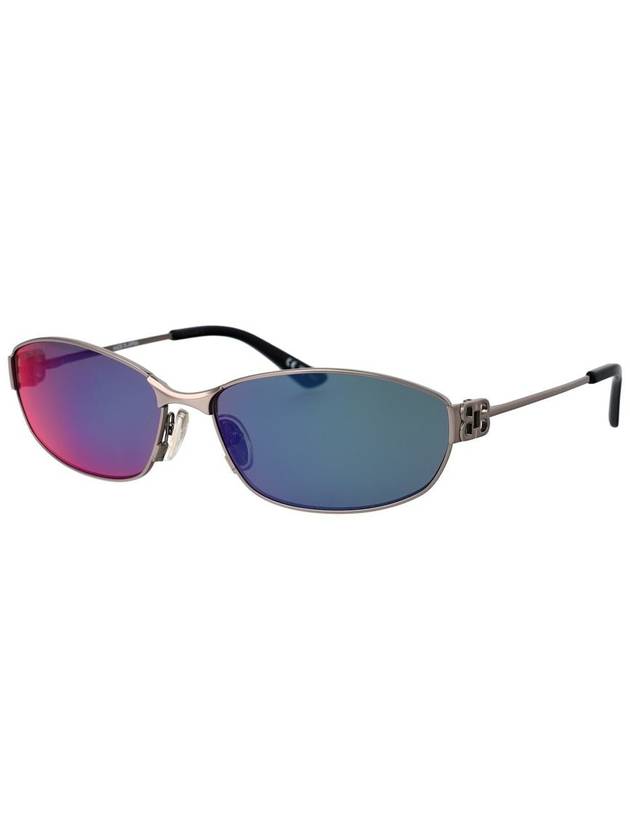 Sunglasses BB0336S 002 RUTHENIUM RUTHENIUM VIOLET - BALENCIAGA - BALAAN 3