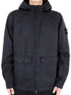 Membrana 3L TC Hooded Jacket Blue - STONE ISLAND - BALAAN 5