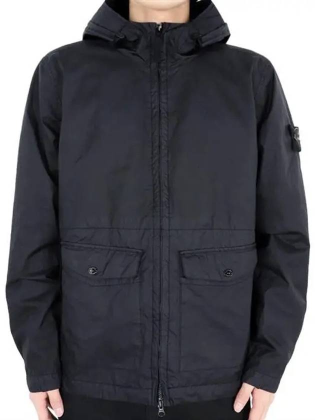 Membrana 3L TC Hooded Jacket Blue - STONE ISLAND - BALAAN 5