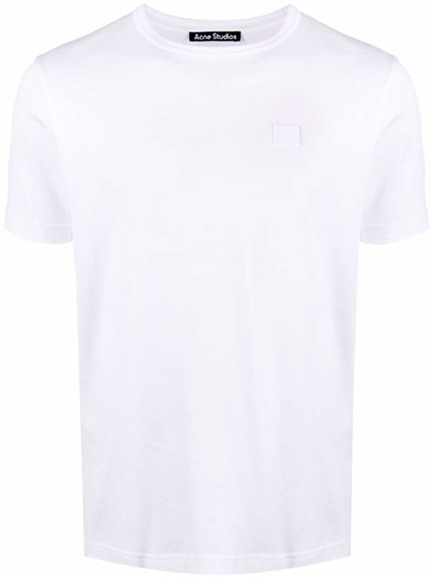 Face Patch Short Sleeve T-Shirt White - ACNE STUDIOS - BALAAN 2