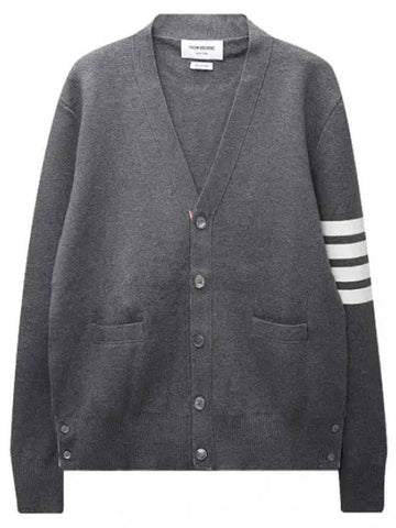 diagonal stripe Milanese stitch cardigan men - THOM BROWNE - BALAAN 1