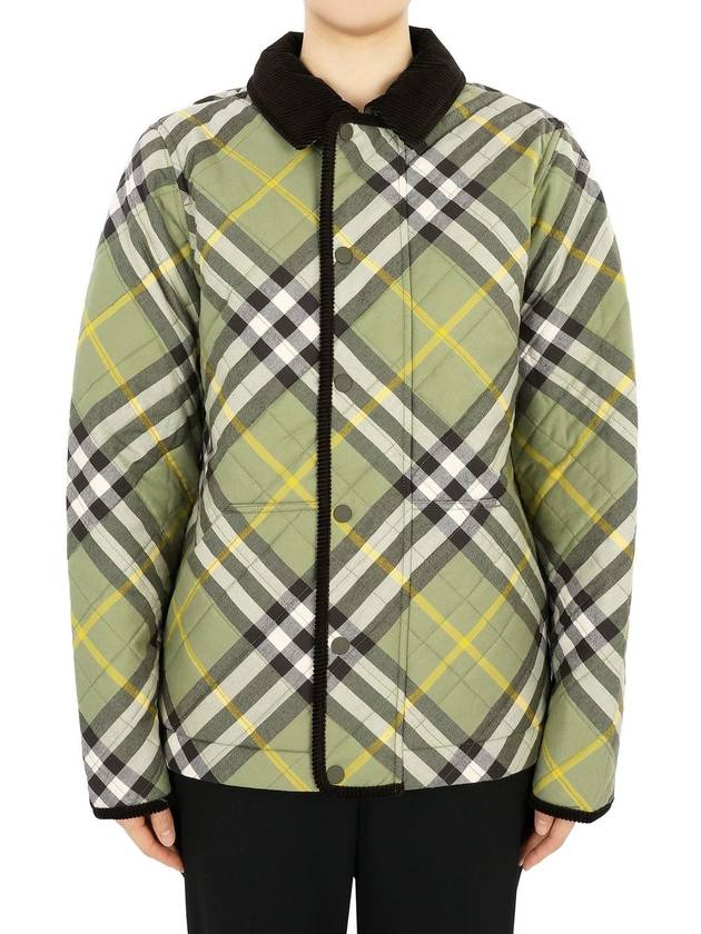 Vintage check quilted jacket green 8078160 12 14Y adults can wear - BURBERRY - BALAAN 1