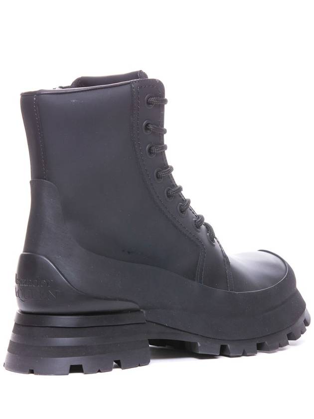 Wander Leather Combat Boots Black - ALEXANDER MCQUEEN - BALAAN 3