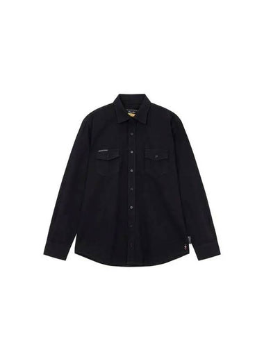 Men s Two Pocket Damaged Denim Shirt Black - PHILIPP PLEIN - BALAAN 1