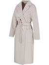 Nina Belted Wool Long Coat 2390110331 099 - MAX MARA - BALAAN 3