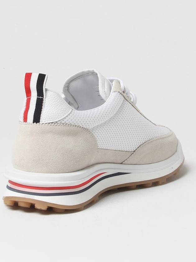 Fine Kid Suede Tech Runner White - THOM BROWNE - BALAAN 4