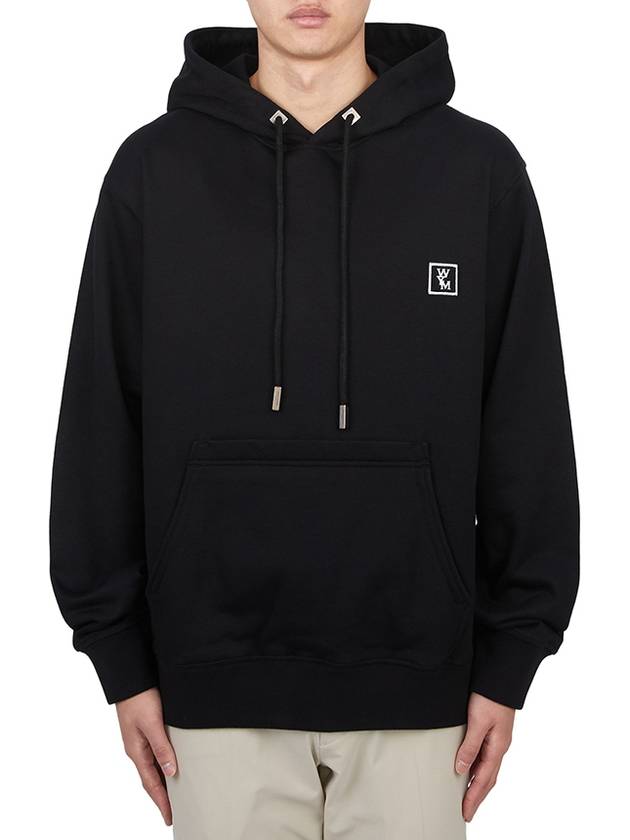 Back Logo Cotton Hoodie Black - WOOYOUNGMI - BALAAN 2