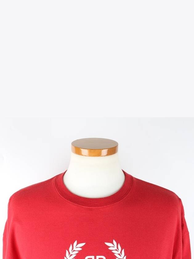 BB Laurel Logo Short Sleeve T Shirt Red M - BALENCIAGA - BALAAN 2