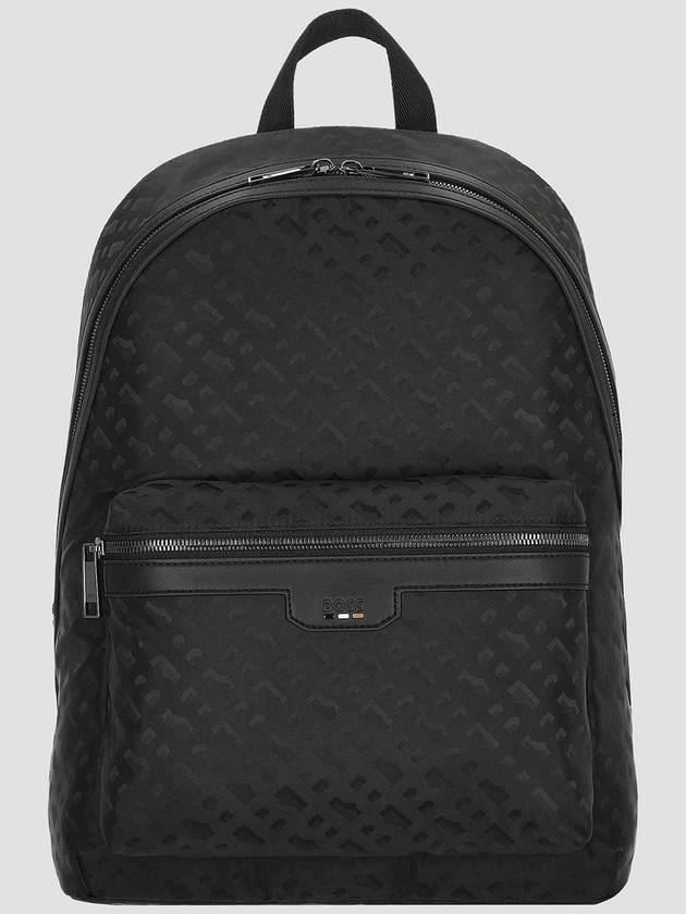 Trystan Monogram Backpack Black - HUGO BOSS - BALAAN 2