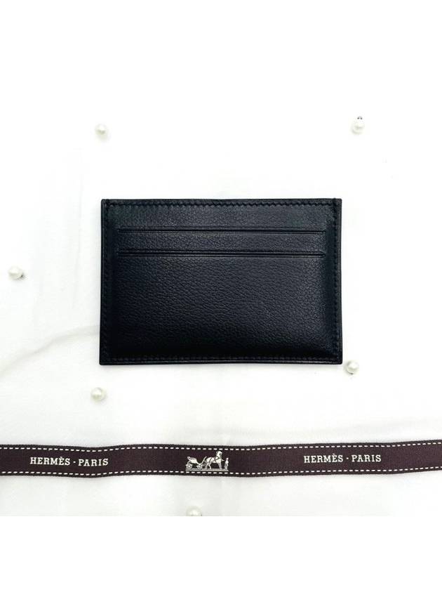 Citizen Twill Card Wallet Black - HERMES - BALAAN 6