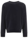 Logo Patch Regular Fit Crew Neck Sweatshirt Black - ACNE STUDIOS - BALAAN 4