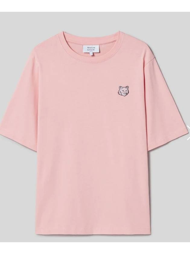 Bold Fox Head Patch Comfort Short Sleeve T-Shirt Pasture Rose - MAISON KITSUNE - BALAAN 2