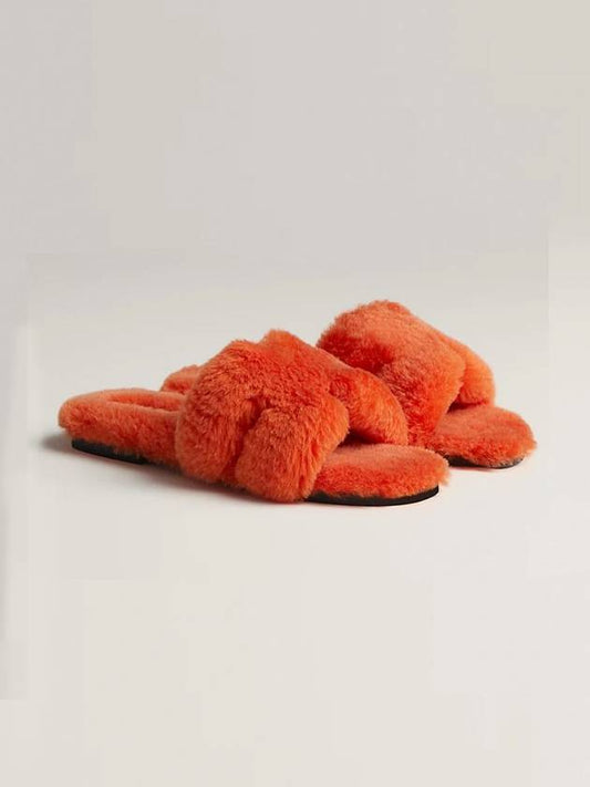 Oran Wool Sandals Orange - HERMES - BALAAN 2