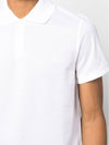 Men's Monogram Cotton Short Sleeve Polo Shirt White - SAINT LAURENT - BALAAN 4