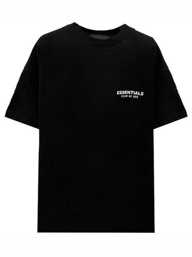 Soft Touch Logo Core Jersey Crew Neck Short Sleeve T Shirt Black Men s 125HO244360F 001 TJ - FEAR OF GOD - BALAAN 1