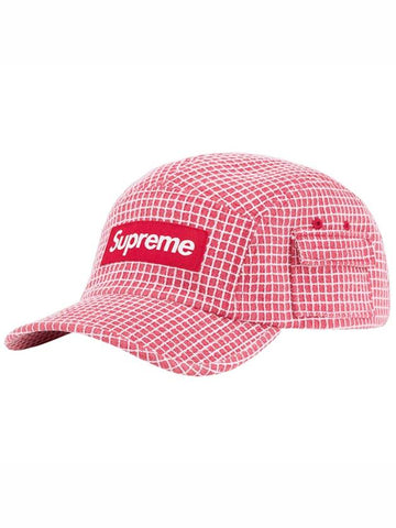 SS22H56 RD Denim Ripstop Camp Cap Red Hat TR - SUPREME - BALAAN 1