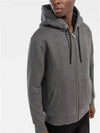 Classic Bunny Zip Up Hoodie White Lining Charcoal - MOOSE KNUCKLES - BALAAN 5