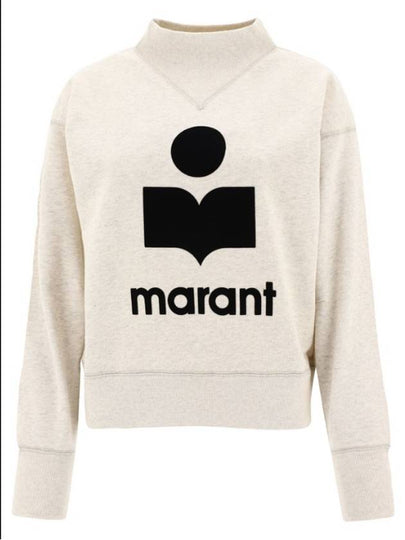 Moby Logo Print Sweatshirt Ecru - ISABEL MARANT - BALAAN 2