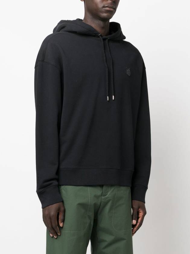 Bold Fox Head Patch Oversize Hoodie Black - MAISON KITSUNE - BALAAN 4