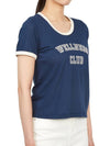 Women's Wellness Club Short Sleeve T-Shirt Navy - SPORTY & RICH - BALAAN 6