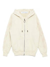 arrow print Diag hooded zip-up - OFF WHITE - BALAAN 1