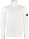 Shadow Project Wool Turtleneck White - STONE ISLAND - BALAAN 1