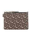 Monogram Print Coin Purse Brown - BURBERRY - BALAAN.