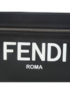 Logo Embossed Zipper Pocket Clutch Bag Black - FENDI - BALAAN 5