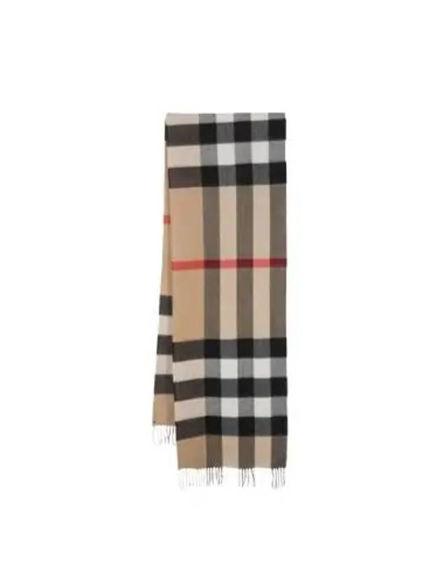 Classic Check Cashmere Muffler Beige - BURBERRY - BALAAN 2