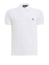 Logo Slim Fit Short Sleeve Polo Shirt White - POLO RALPH LAUREN - BALAAN 2