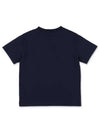 Kids Teddy Bear Printing Short Sleeve T Shirt Navy Blue PBAA001F21JER001 4660 - PALM ANGELS - BALAAN 4