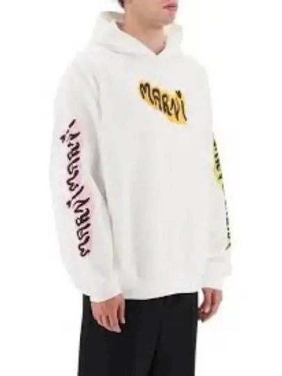 Graffiti Logo Printing Hoodie White - MARNI - BALAAN 2