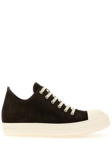 Rick Owens Low Leather Sneaker - RICK OWENS - BALAAN 1