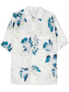 Floral Print Short Sleeve Shirt White - LEMAIRE - BALAAN 1