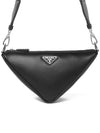 Triangle Logo Cross Bag Black - PRADA - BALAAN 2