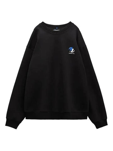 Embroidered Logo Oversized Sweatshirt Black - ADER ERROR - BALAAN 1