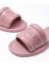 Every-D Embossed Lambskin Slippers Pink - DIOR - BALAAN 2