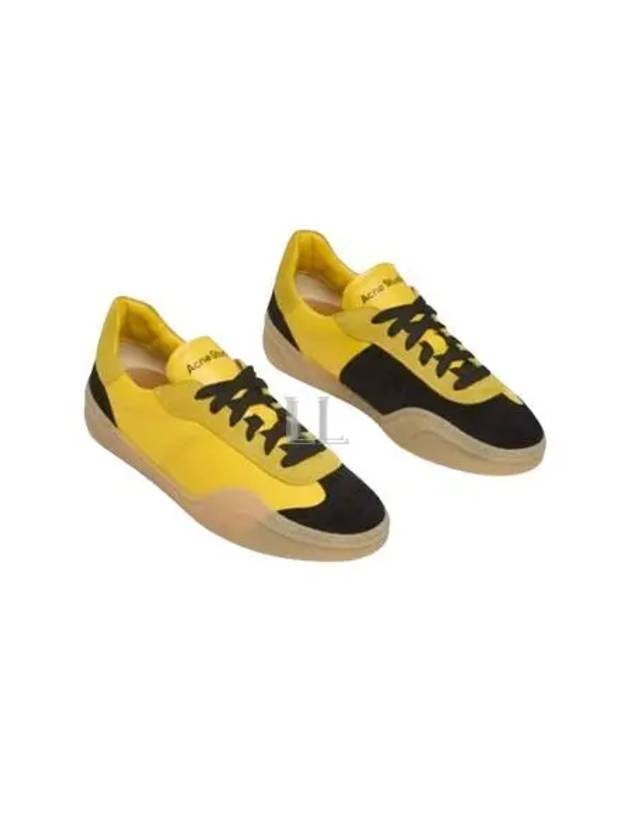 Lace-Up Low-Top Sneakers Yellow - ACNE STUDIOS - BALAAN 2