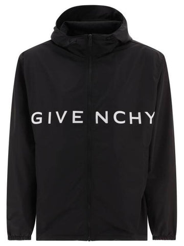 Maxi Logo Windbreaker Black - GIVENCHY - BALAAN 1