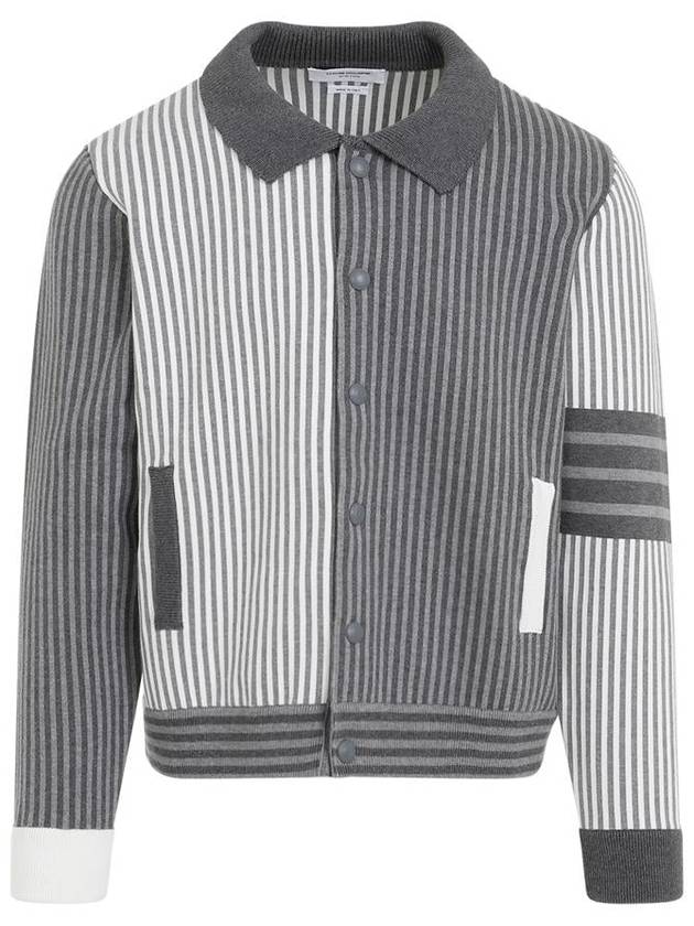 Jacket MKJ116F Y3007 982 TONAL GRAY - THOM BROWNE - BALAAN 2