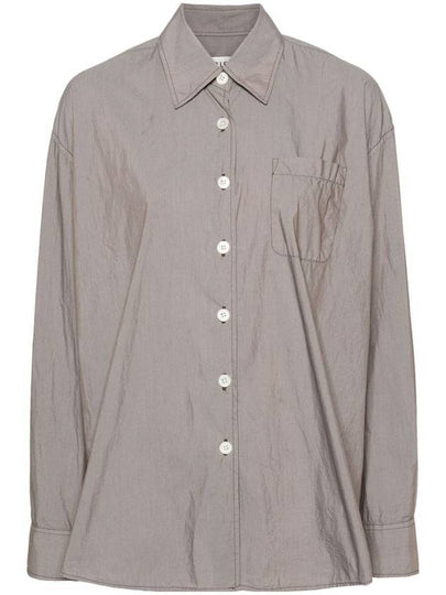 Borrowed Poplin Shirt Stone - OUR LEGACY - BALAAN 2