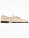 Tassel Suede Loafers Sand - BRUNELLO CUCINELLI - BALAAN 3