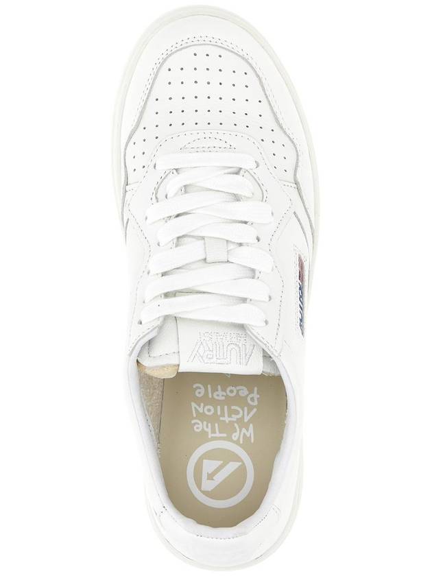 Medalist Logo Patch Low Top Sneakers White - AUTRY - BALAAN 5