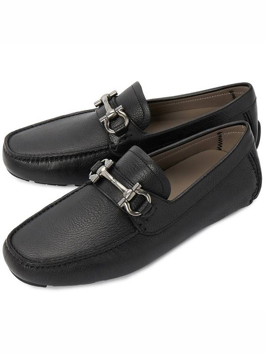 Gancini Ornament Driving Shoes Black - SALVATORE FERRAGAMO - BALAAN 2