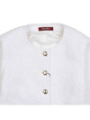 Women's Gavino Cotton Jacket White - MAX MARA - BALAAN.