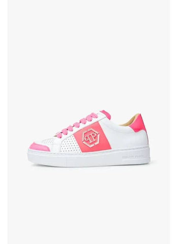 Women s Punching Panel Low Top Sneakers White - PHILIPP PLEIN - BALAAN 1