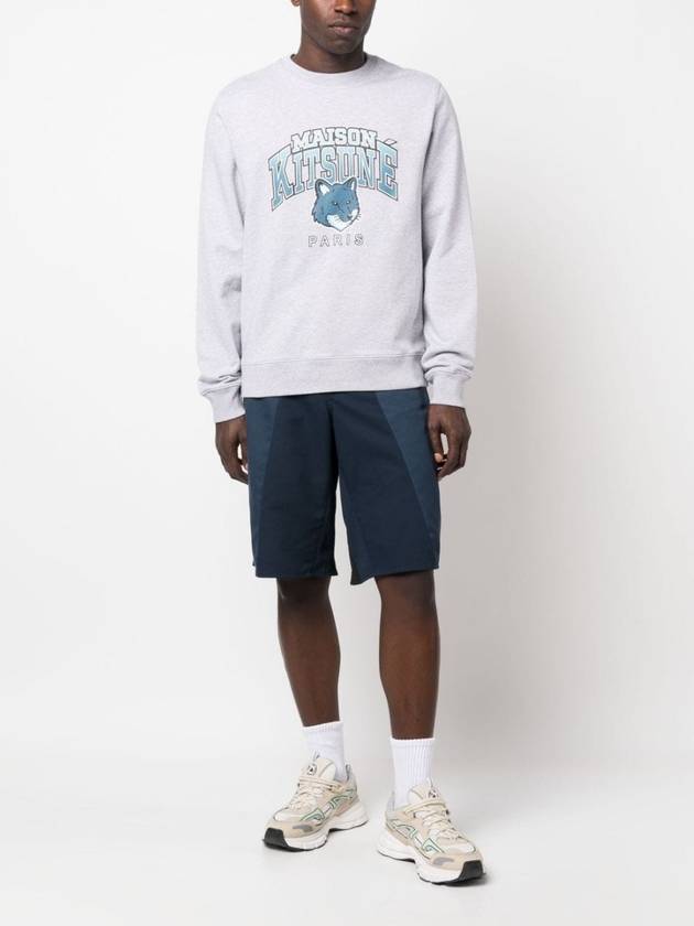 Campus Fox Regular Sweatshirt Light Grey Melange - MAISON KITSUNE - BALAAN 3